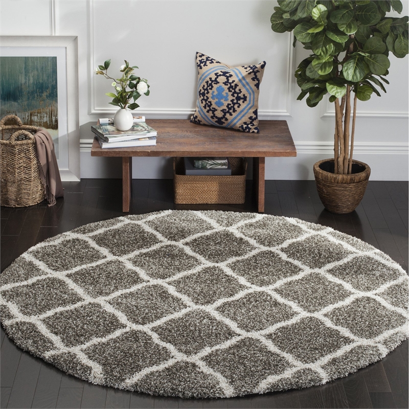 Safavieh Hudson Shag 8' X 10' Rug in Navy and Ivory