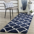 Safavieh Hudson Shag 8' X 10' Rug in Navy and Ivory