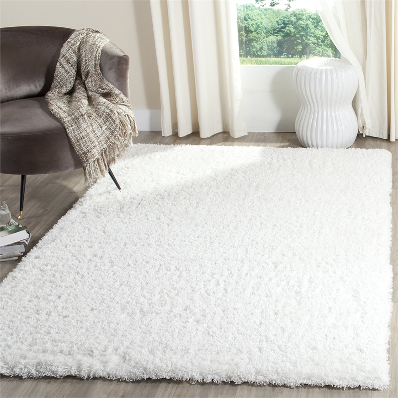 Safavieh Indie Shag 8' X 10' Rug in White