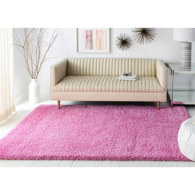 Safavieh Santa Monica Shag 4' X 6' Rug in Pink