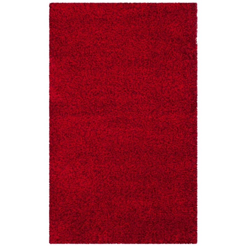 Safavieh Santa Monica Shag 4' X 6' Rug in Red