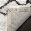 Safavieh Toronto Shag 3' X 5' Hand Tufted Rug in Ivory and Blue