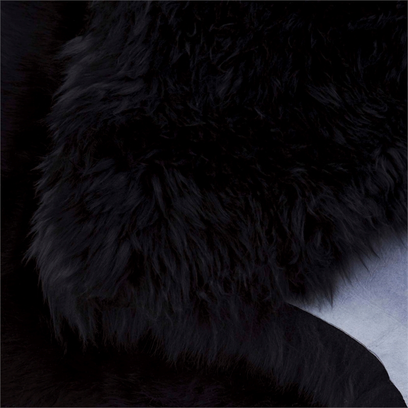 Safavieh Sheepskin Shag 2' X 3' Natural Sheep Skin Rug