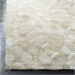Safavieh Studio Leather 3' X 5' Hand Woven Leather Rug in Ivory