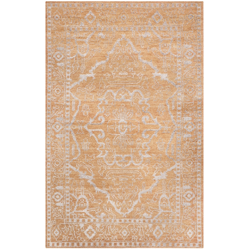 Safavieh Stone Wash 5' X 8' Hand Knotted Rug in Brown and Silver