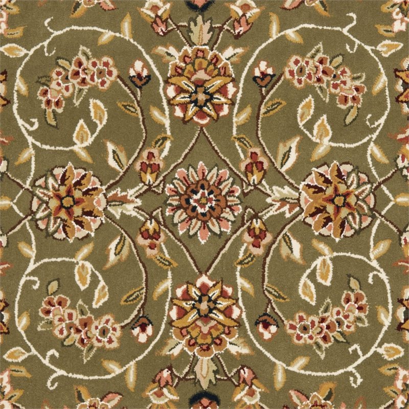 Safavieh Traditions 8' X 8' Round Hand Tufted Wool Rug