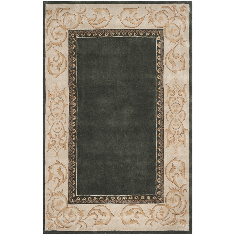 Safavieh Total Performance 4' X 6' Hand Hooked Rug in Slate and Ivory