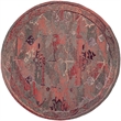Safavieh Vintage Oushak 6' X 6' Round Hand Tufted Rug in Red