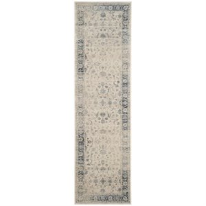 Safavieh Vintage 2' 2&quot X 8' Rug in Stone and Blue