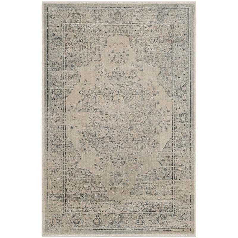 Safavieh Vintage 2' X 3' Rug in Light Blue and Cream