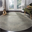 Safavieh Vintage 6' X 6' Round Rug in Silver