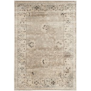 Safavieh Vintage 3' X 5' Rug in Light Gray and Ivory