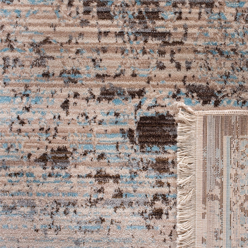 Safavieh Vintage 4' X 6' Rug in Brown and Light Blue