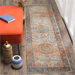 Safavieh Vintage 2' 2&quot X 8' Rug in Blue