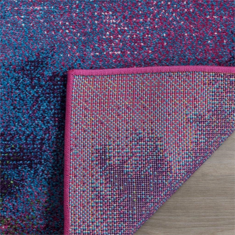 Safavieh Watercolor 8' X 10' Rug in Green and Fuchsia
