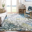 Safavieh Watercolor 8' X 10' Rug in Ivory and Peacock Blue