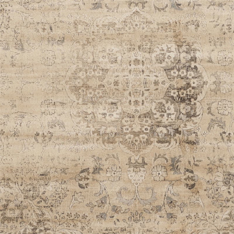 Safavieh Vintage 8' Square Rug in Warm Beige