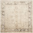 Safavieh Vintage 8' Square Rug in Ivory and Black