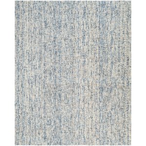 Safavieh Abstract 8' x 10' Hand Tufted Wool Rug in Dark Blue and Rust