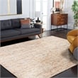 Safavieh Abstract 8' x 10' Hand Tufted Wool Rug in Gold and Blue