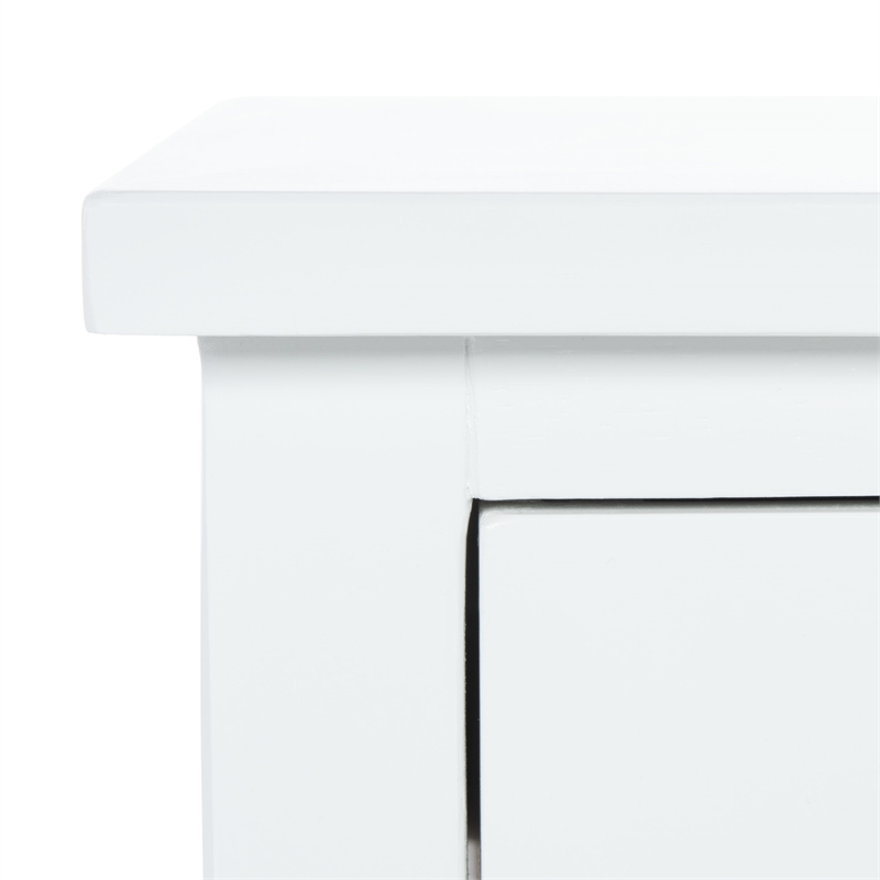 Safavieh Maxine Wood Accent Table with Storage Drawer in Off White