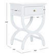 Safavieh Maxine Wood Accent Table with Storage Drawer in Off White