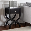 Safavieh Maxine Pine Wood Accent Table With Storage Drawer in Black