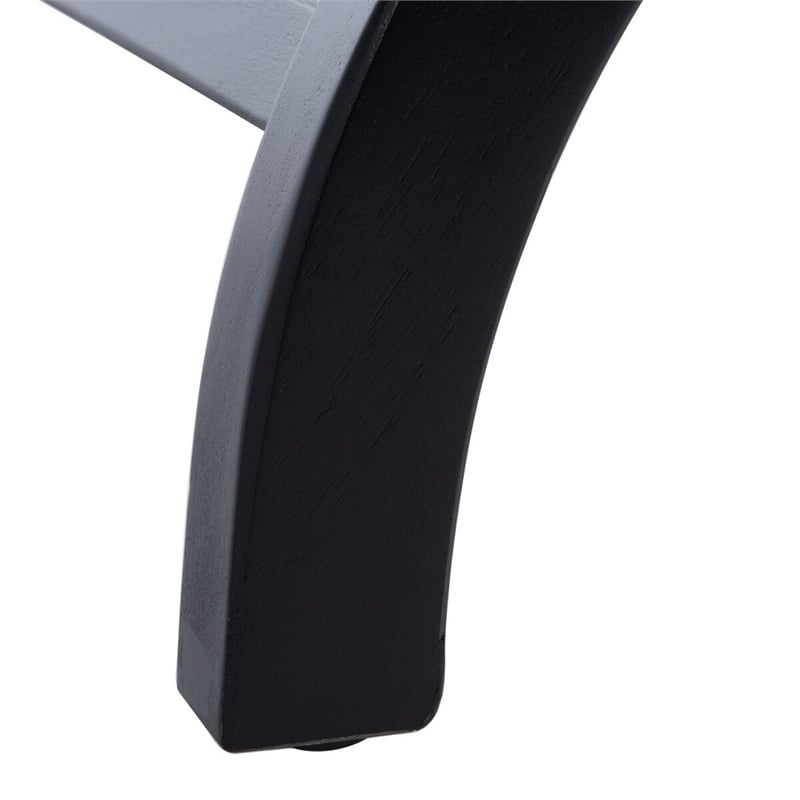Safavieh Maxine Pine Wood Accent Table With Storage Drawer in Black