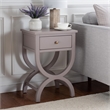 Safavieh Maxine Pine Wood Accent Table With Storage Drawer in Gray Mauve