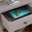 Safavieh Maxine Pine Wood Accent Table With Storage Drawer in Gray Mauve
