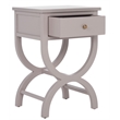 Safavieh Maxine Pine Wood Accent Table With Storage Drawer in Gray Mauve
