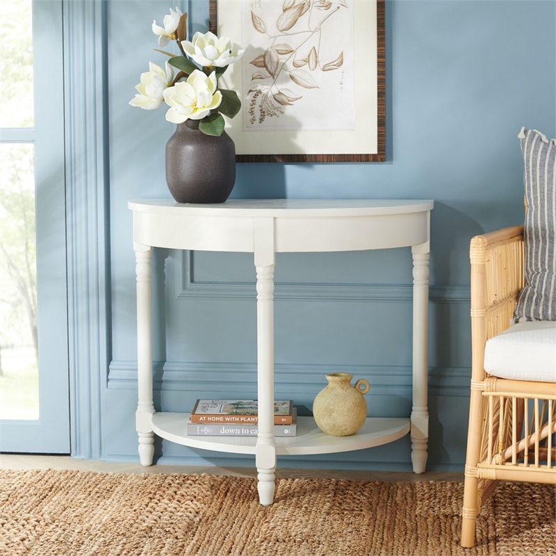 Safavieh Randell Contemporary Wood Console Table in Off White