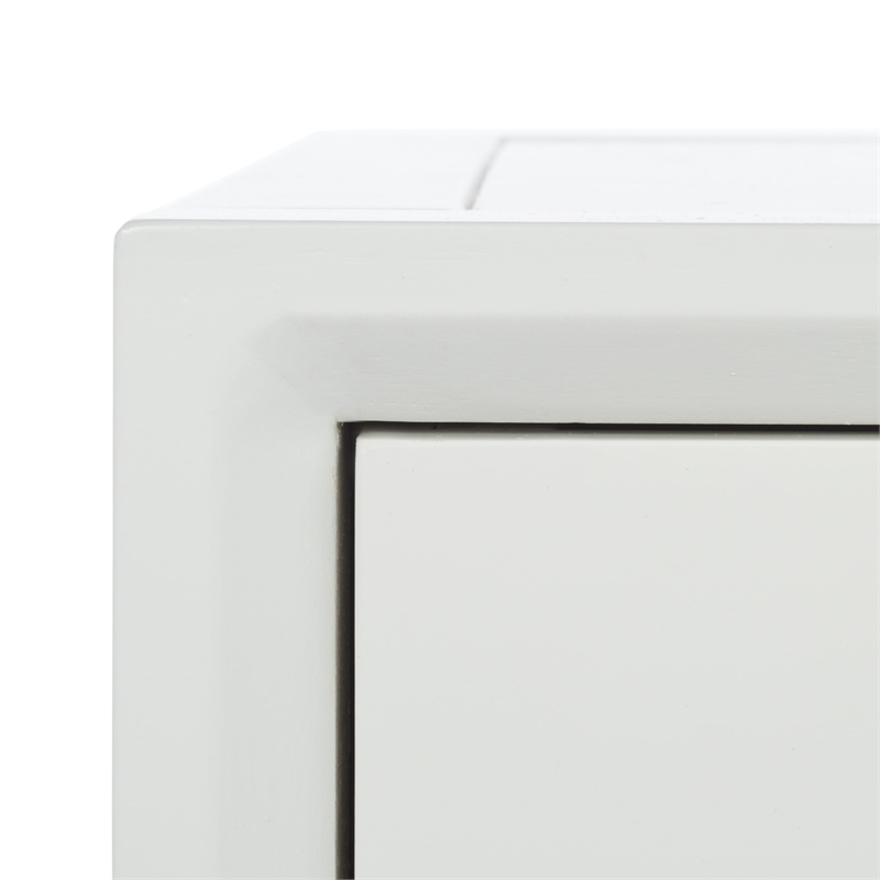 safavieh siobhan wooden accent table with storage drawer in white