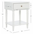 Safavieh Siobhan Wooden Accent Table with Storage Drawer in White