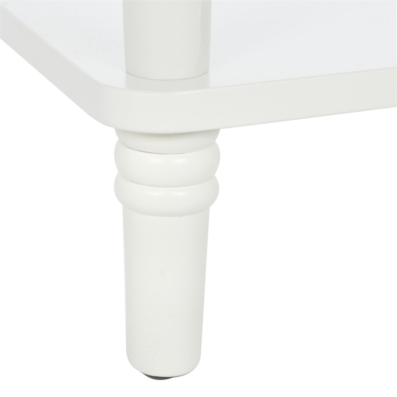 safavieh siobhan wooden accent table with storage drawer in white