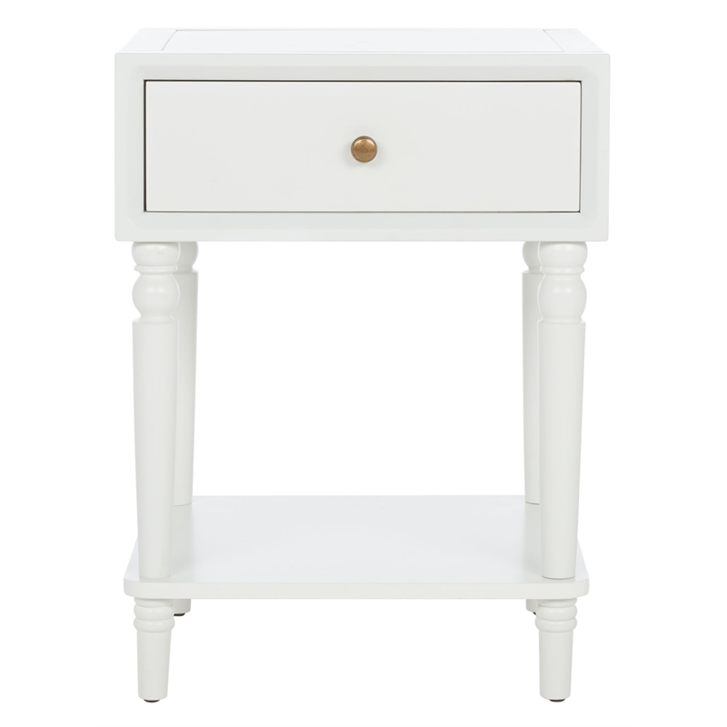 Safavieh Siobhan Wooden Accent Table with Storage Drawer in White