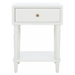 Safavieh Siobhan Wooden Accent Table with Storage Drawer in White