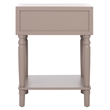 Safavieh Siobhan Wood Accent Table With Storage Drawer in Gray Mauve
