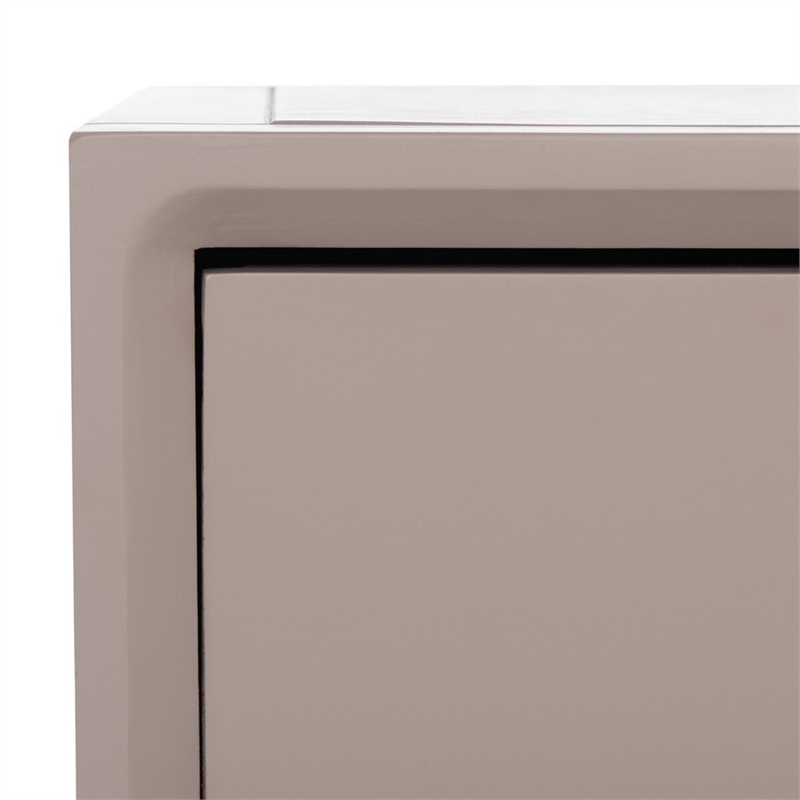 Safavieh Siobhan Wood Accent Table With Storage Drawer in Gray Mauve