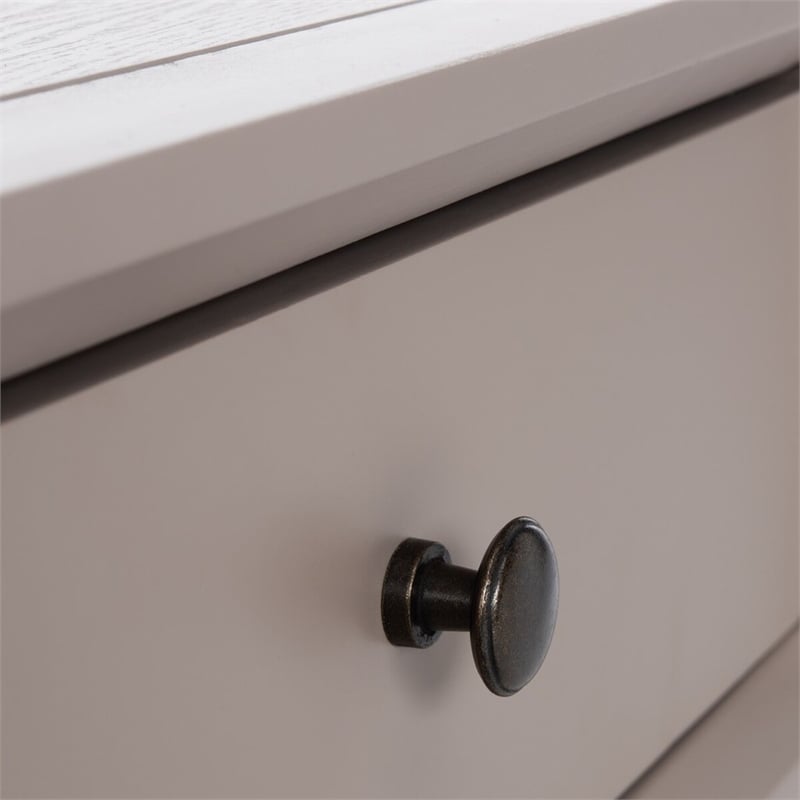 Safavieh Siobhan Wood Accent Table With Storage Drawer in Gray Mauve