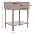 Safavieh Siobhan Wood Accent Table With Storage Drawer in Gray Mauve