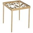 Safavieh Rosalie Butterfly Accent End Table in Gold and Clear