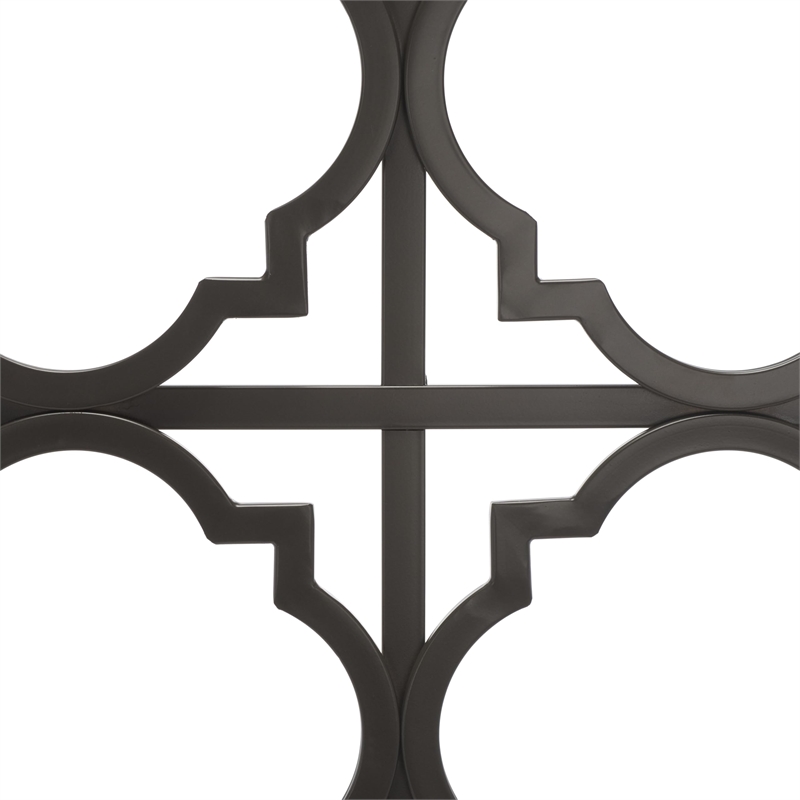 Safavieh Silva King Metal Headboard in Gunmetal