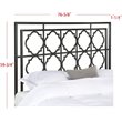 Safavieh Silva King Metal Headboard in Antique Iron