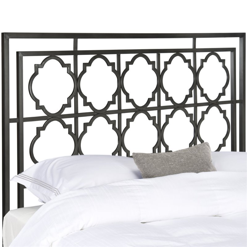 Safavieh Silva King Metal Headboard in Antique Iron