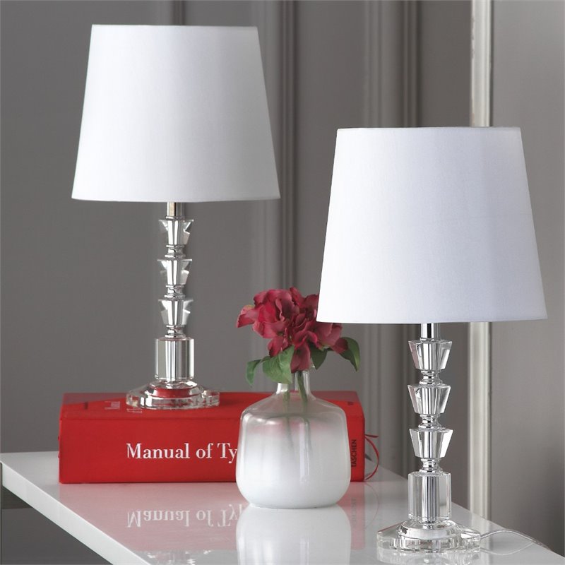 Safavieh Harlow Crystal Orb Table Lamp in Off White (Set of 2)