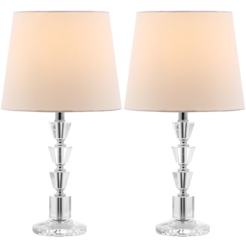 Safavieh Harlow Crystal Orb Table Lamp in Off White (Set of 2)