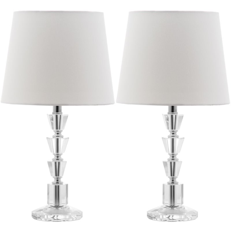 Safavieh Harlow Crystal Orb Table Lamp in Off White (Set of 2)