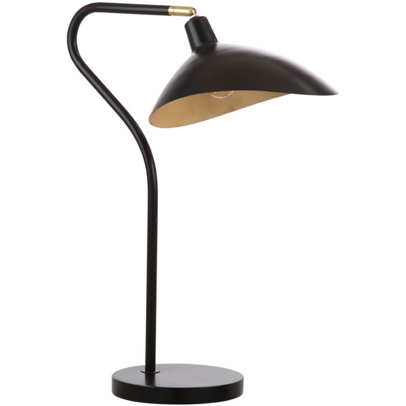 Safavieh Giselle Metal Table Lamp in Black and Gold