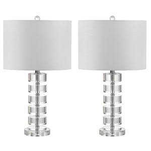 Safavieh Frances Crystal Table Lamp in Off White (Set of 2)